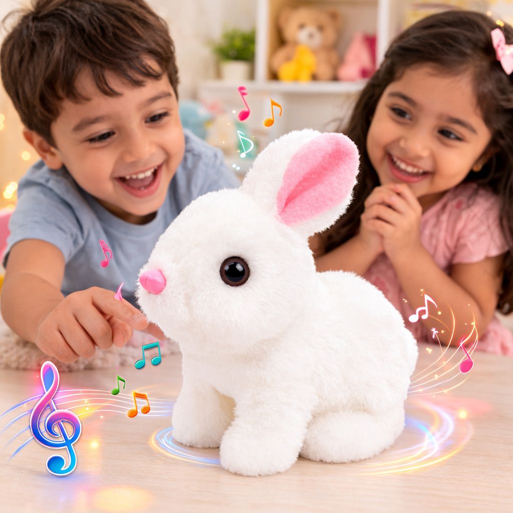 s sukan tex Musical Bunny Toy for Kids Jumping Rabbit with Sound Moving Ears-picture-27