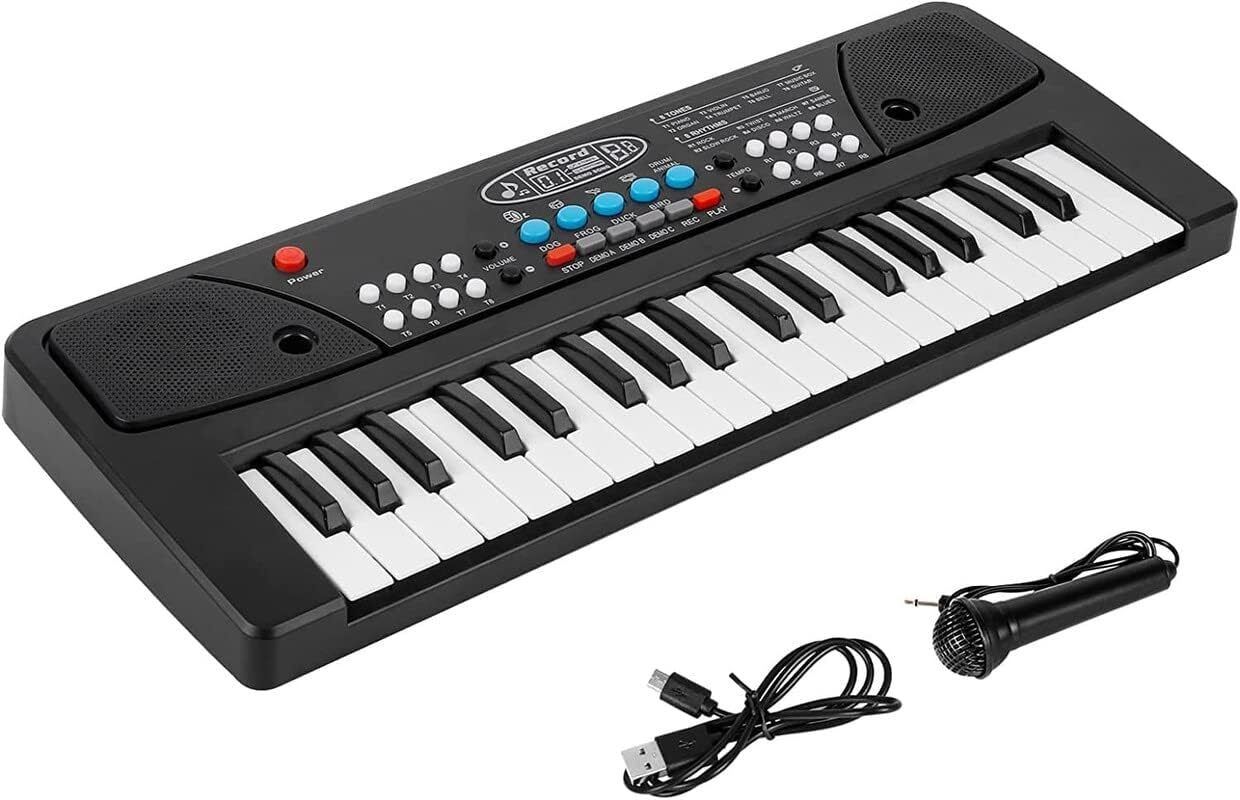 foxhill Piano for Kids with Microphone Portable Keyboards with 37 Keys Musical Toy-picture-23