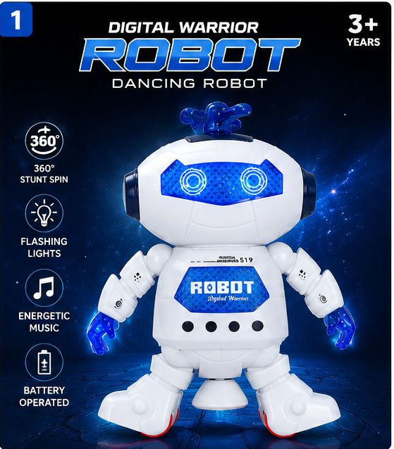 Musical and dancing robot Toy with LED-image-27
