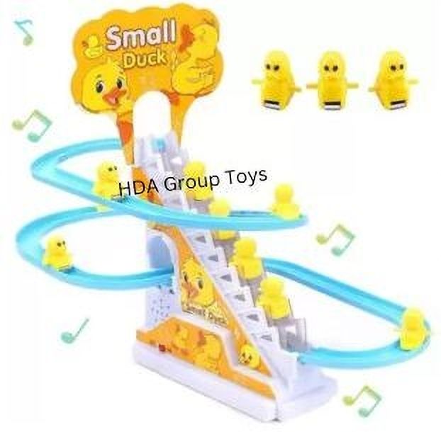Duck Track Set Toys for Kids Climbing Stairs Dancing Duck Slide Toy-image-42