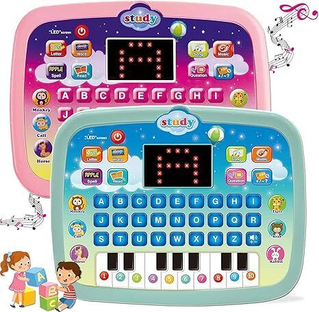 Kids Educational Piano Laptop with LED Screen & Music – Fun Learning Toy-image-46