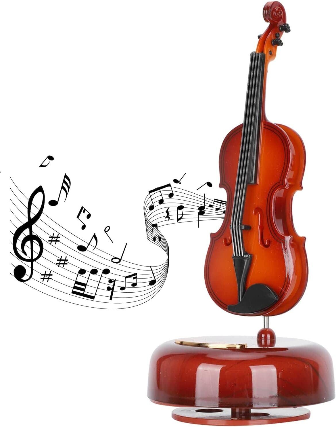 Violin Music Box,Decorative Music Box for Children,Birthday Gift,Office,Bedroom-image-26