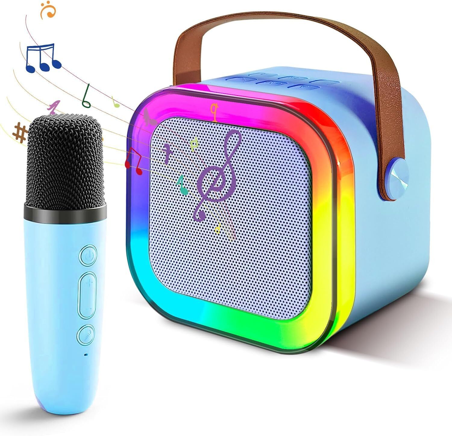 mahadev Toy for Kids Age 4-12 Kids Microphone with 1 Wireless Mic Portable Bluetooth-picture-19