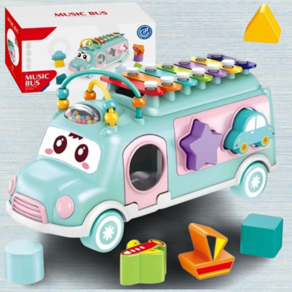 kidsdreams Fun Educational Musical Shape Sorting Toy Vehicle for Toddlers-picture-17