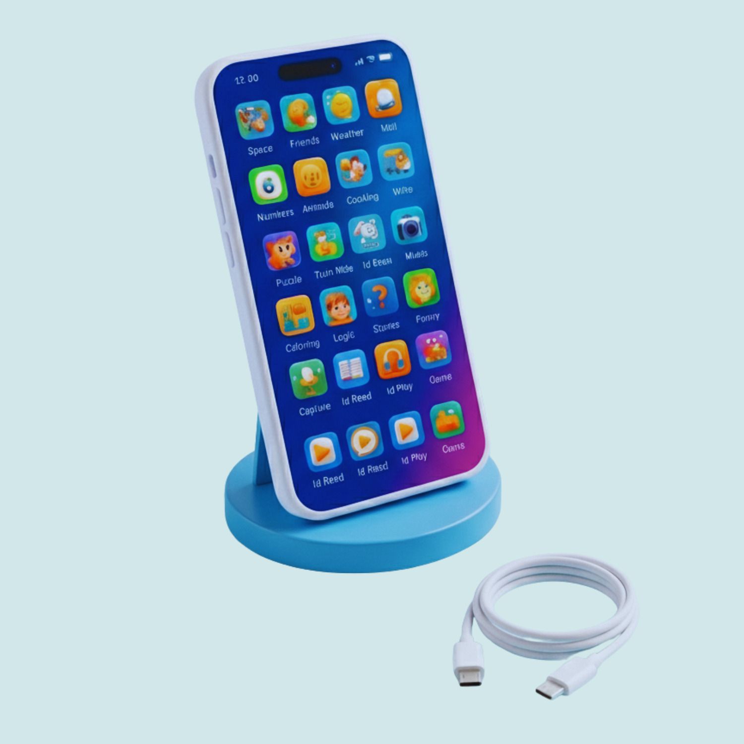 Kids Educational Mobile Phone Toy with Learning Sounds-image-1