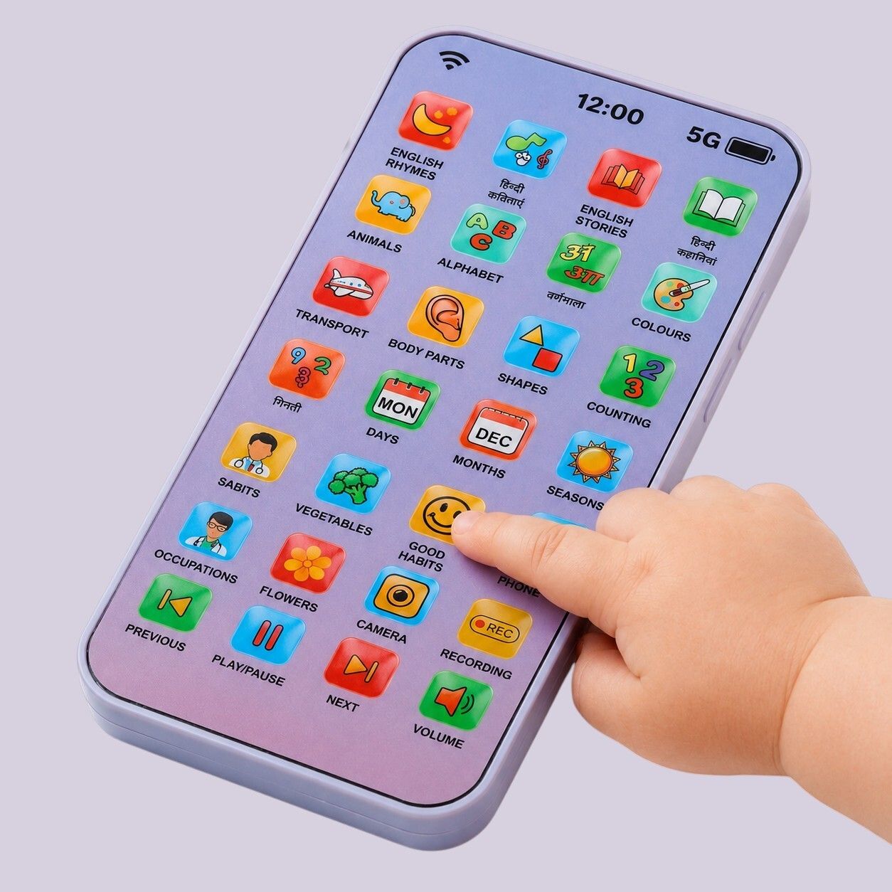 maa momai toys Premium Kids Phone Toy with 28 Functions for Early Education-picture-28