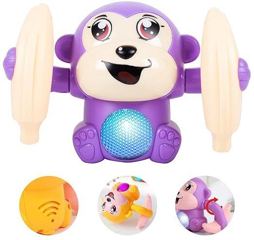 five nine toys Musical Crawling Monkey Toy with LED Lights & Sound-picture-30