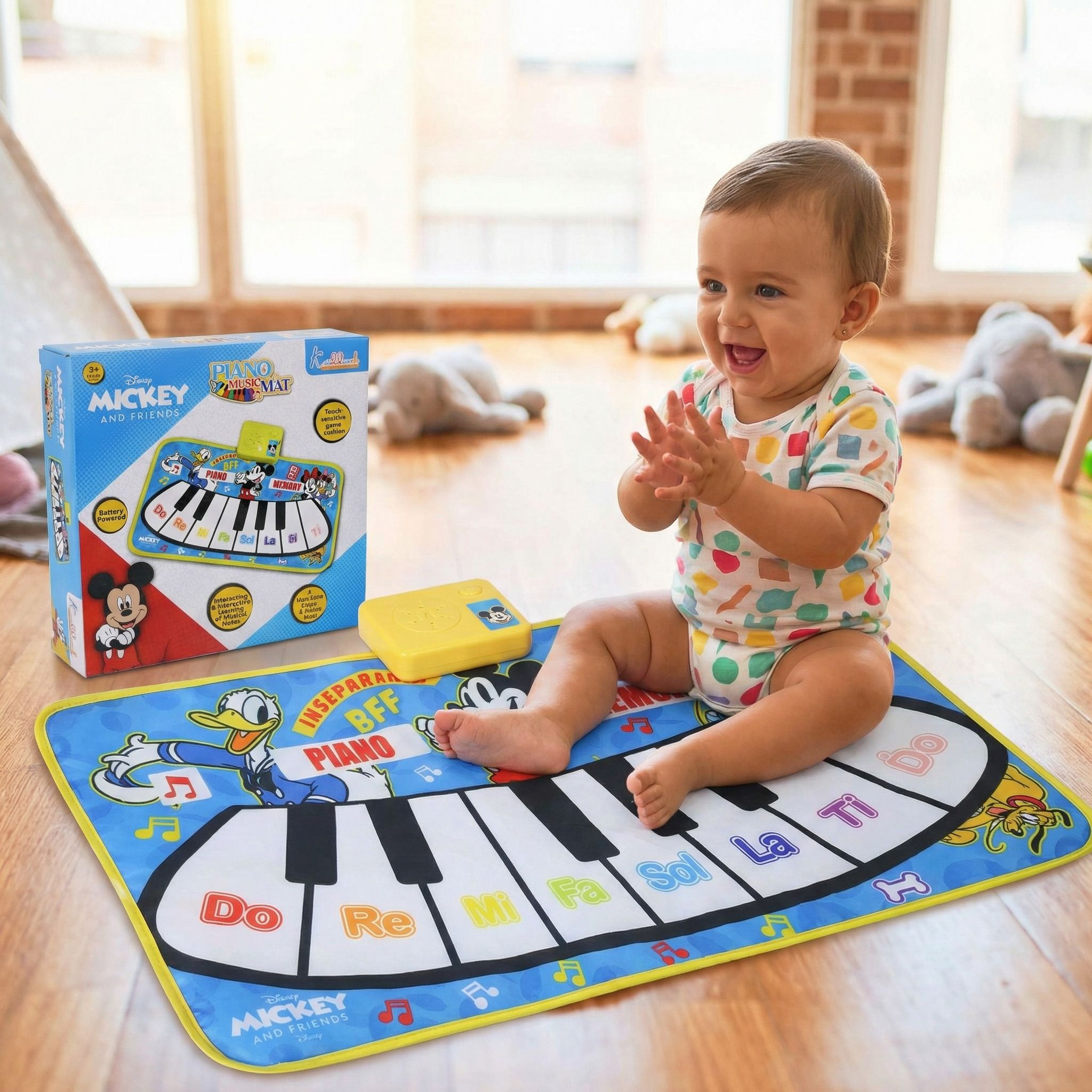 Mickey Mouse Piano Musical Mat for Toddlers-image-45