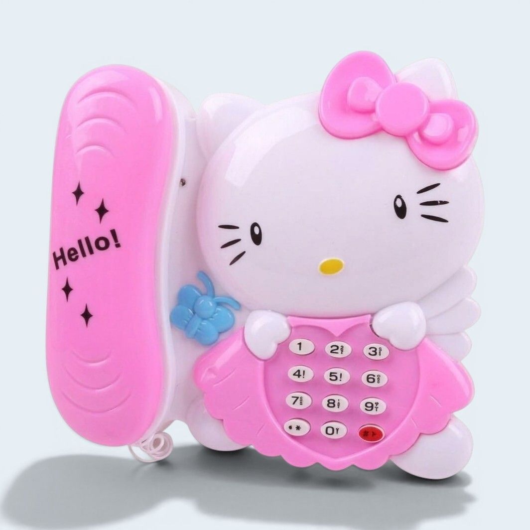 Cute Pink Telephone Playset | Pretend Play Toys for Kids-image-7