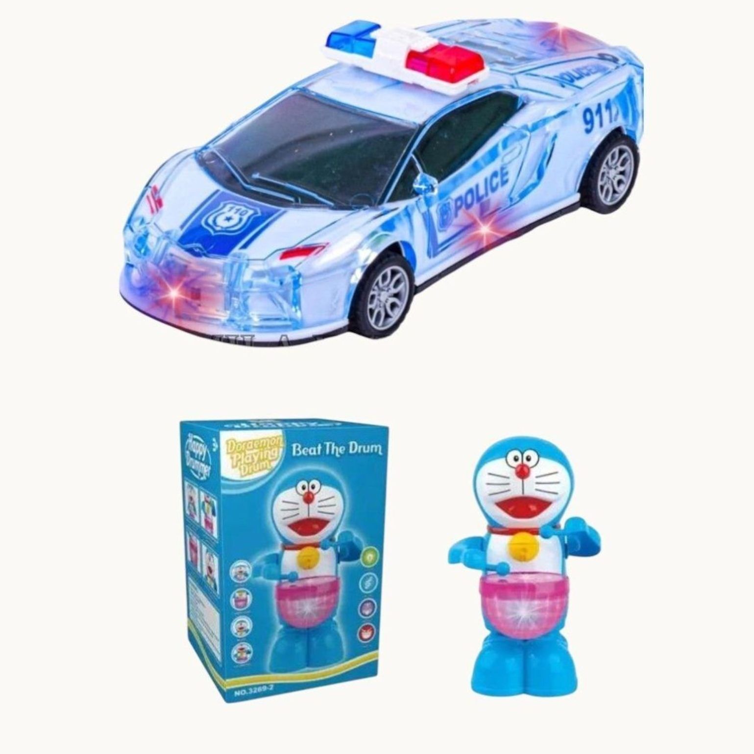 urmila enterprises New Police car Baby Toy Darmar Sound Electrical drummer doremonC1-X255-picture-29
