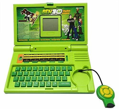 amisha gift gallery 20 activities ben 10 english laptop for kids/ notebook toy for kids-Green-picture-11