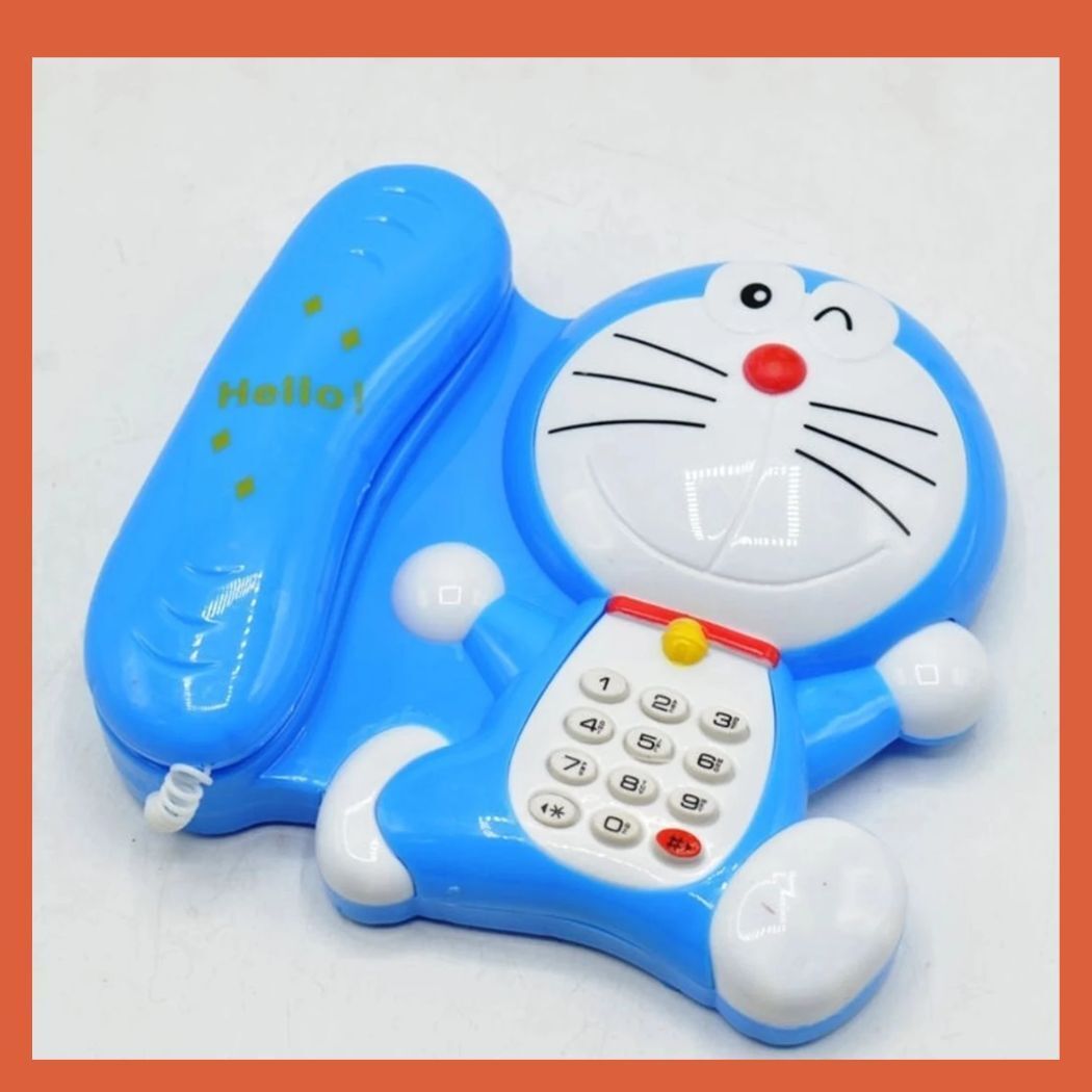 Kids Cartoon Shape Musical Landline Toy Phone with Keypad 02-image-28