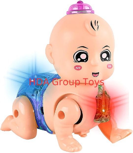 hda group Plastic Cute Crawling Baby Toy for Kids, Battery Operated Walking Toy-picture-15