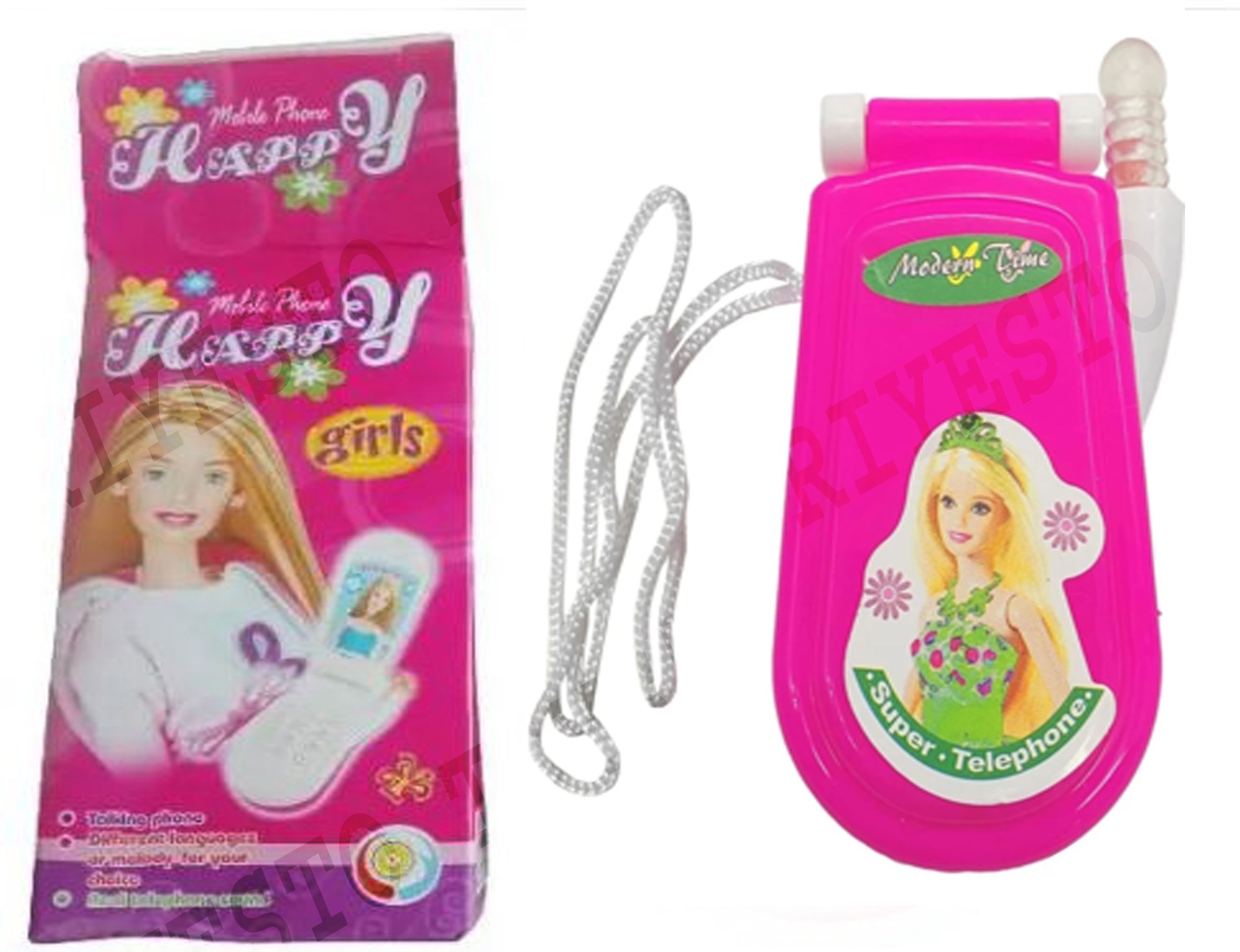 Barbie Kids Mobile Toy – Musical Light & Sound Phone | Barbie Phone For Girls.