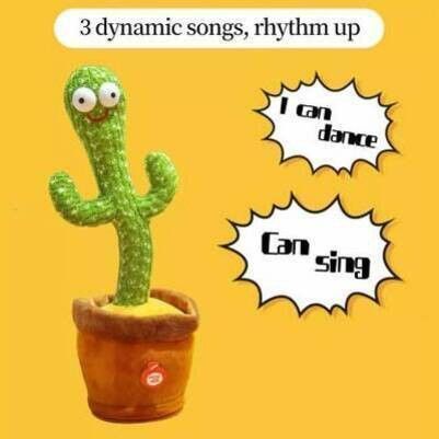 Kids Dancing Talking Cactus Plant Cactus Voice Repeat Recording D450-image-38