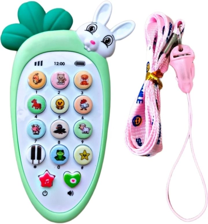 Green cute rabbit phone kids entertainment-image-27