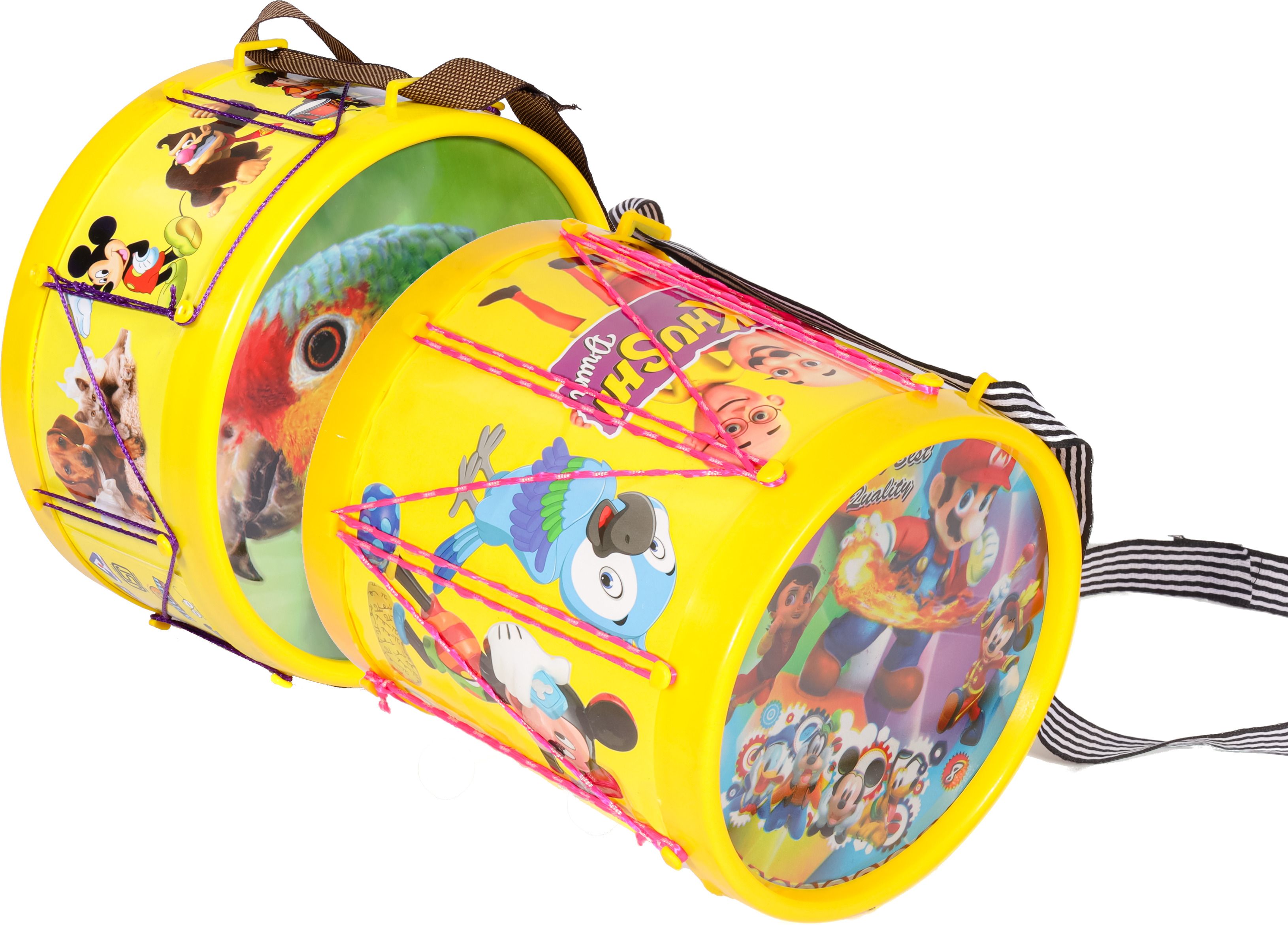 khushi enterprise Musical Drum Combo Medium ( 20.3 x 10.7 cm, 310g ), Long (17.4 x 17.8 cm, 400g )-picture-18