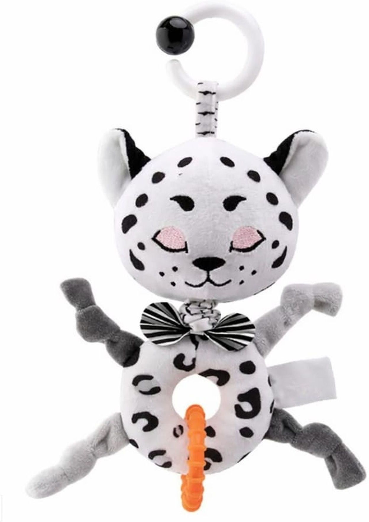 hi mom Leopard Hanging Soft Rattle Toy with Teether for Babies-picture-40