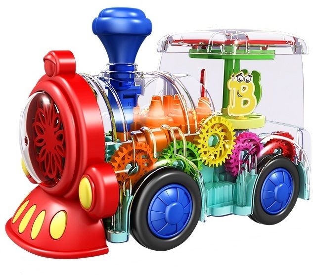 sarnav Transparent Mechanical Gear Train Engine Toy with Light and Sound-picture-44
