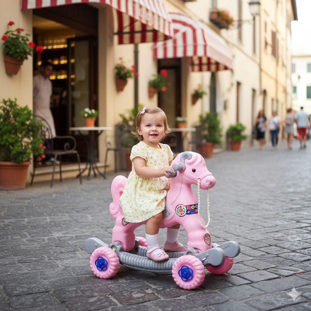 2-in-1 Baby Horse Rider & Rocker Toy for Kids (1-3 Years)-image-28