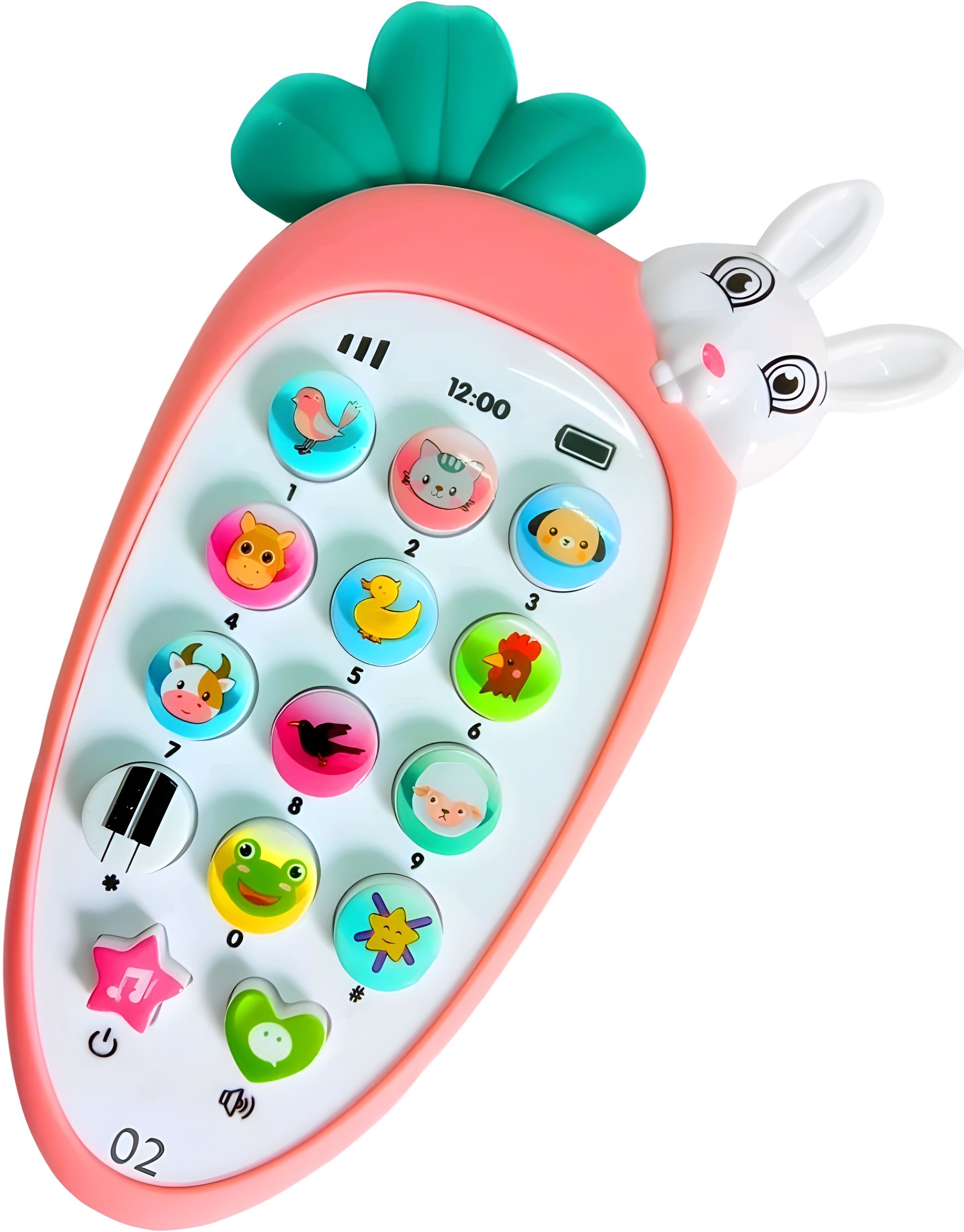 pluspoint Baby Rabbit Musical Phones Toys, Animal Sound Light with 20 Songs Gifts for Kids-picture-26
