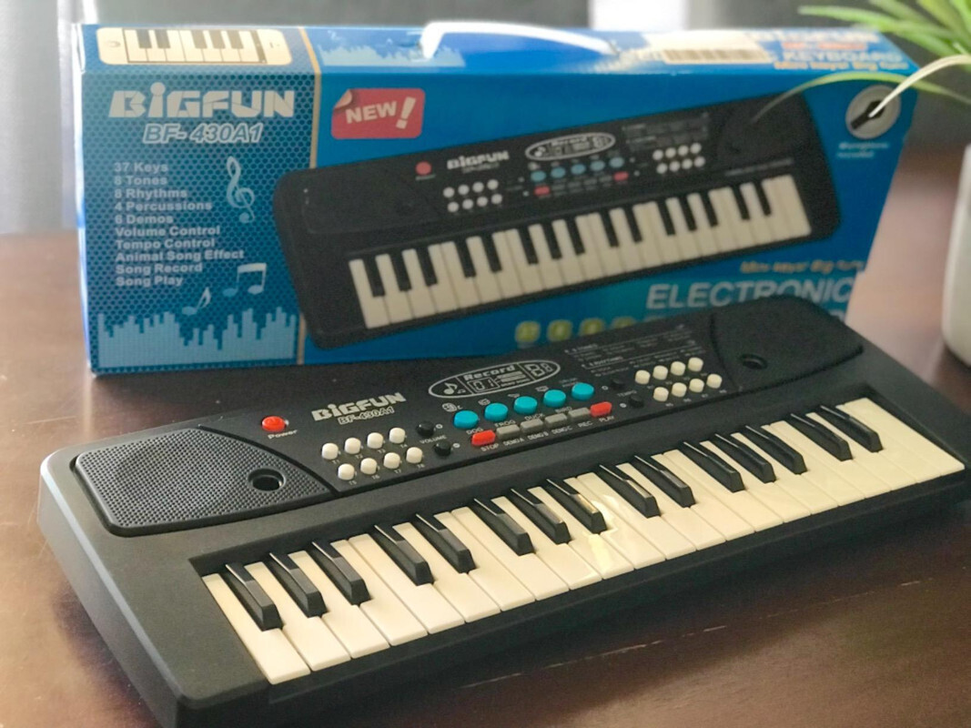 bigfun The 37 Key Piano Keyboard Toy with Recording, Mic and USB Cable for Power-94 image 1