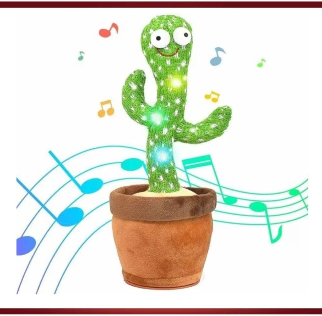 jainecommerce Musical Dancing Cactus Toy with LED Lights for Kids-picture-16