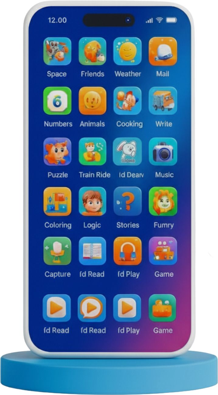 careforkids Toddler Educational Phone Toy with Music & Lights-picture-23