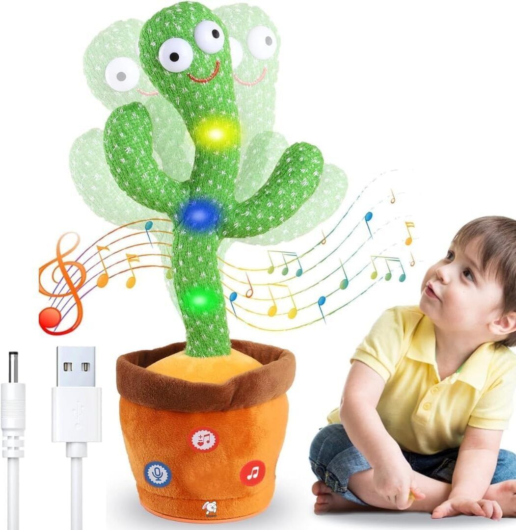 Cactus Talking Toy Dancing Cactus Repeats What You Say-image-36