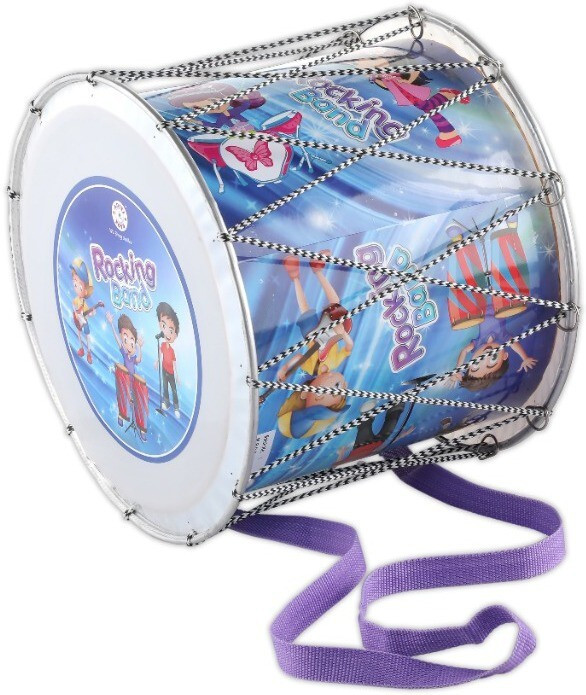 333mart 2 Sided Dhol Set with 2 Sticks Doing Funparty Hungama for Boys/Girls/ Kids image 1