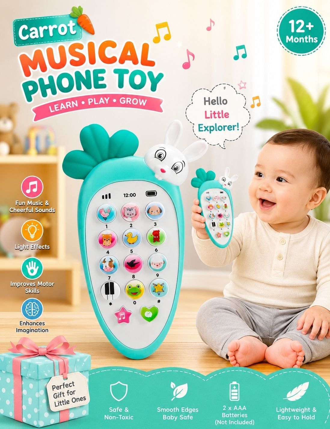 New Carrot intelligent Baby Mobile phone toy-image-24