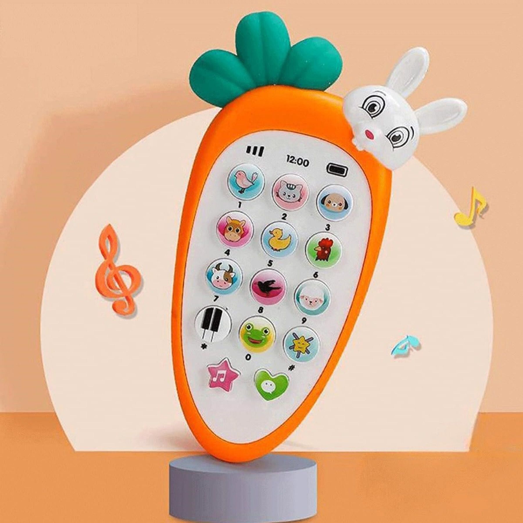 pluspoint Radish Style Baby Cell Phone Toy With Light & Musical Toy for Kids-picture-9