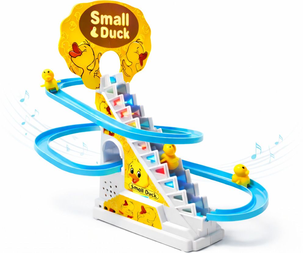 trendnraag Duck Slide Musical Toy for Kids with Moving Ducks & Stair Climbing Action-picture-27