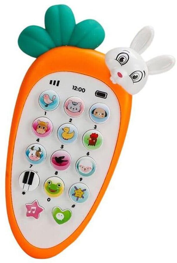 Carrot/Radish Style Baby Cell Phone Toy With Light & Musical Toy for Kids-image-24