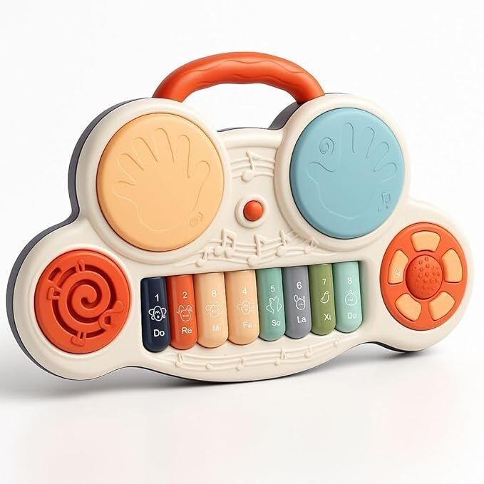 Electronic Piano Keyboard Toy for Kids Multi Color (Drum Piano)-image-19