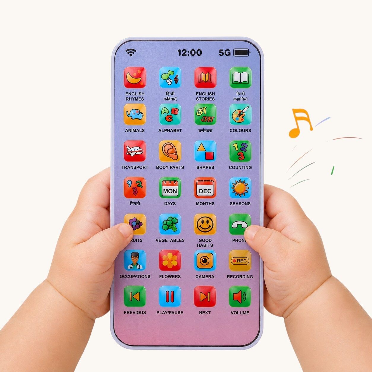 maa momai toys Smart Educational Phone Toy for Kids and Toddlers-picture-26