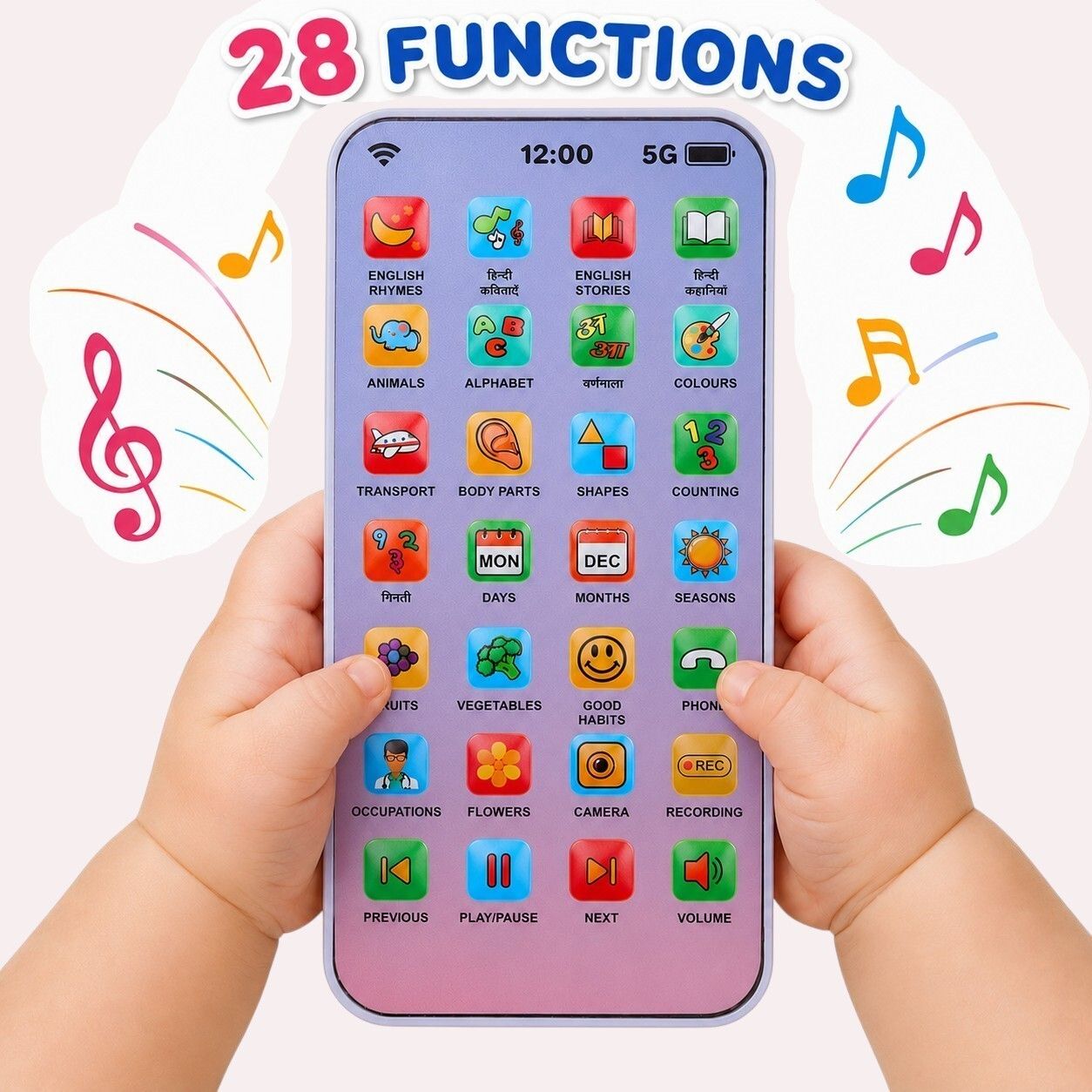 Musical Learning Phone Toy for Baby Boys and Girls-image-24