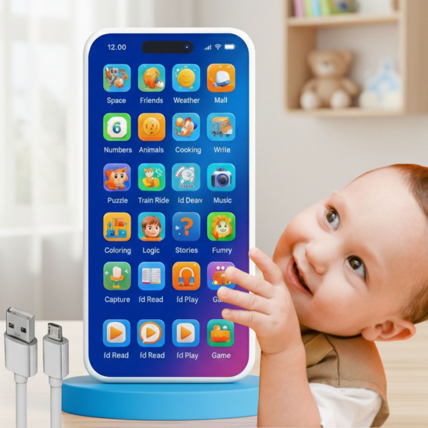 Interactive Kids Learning Mobile Phone Toy-image-40