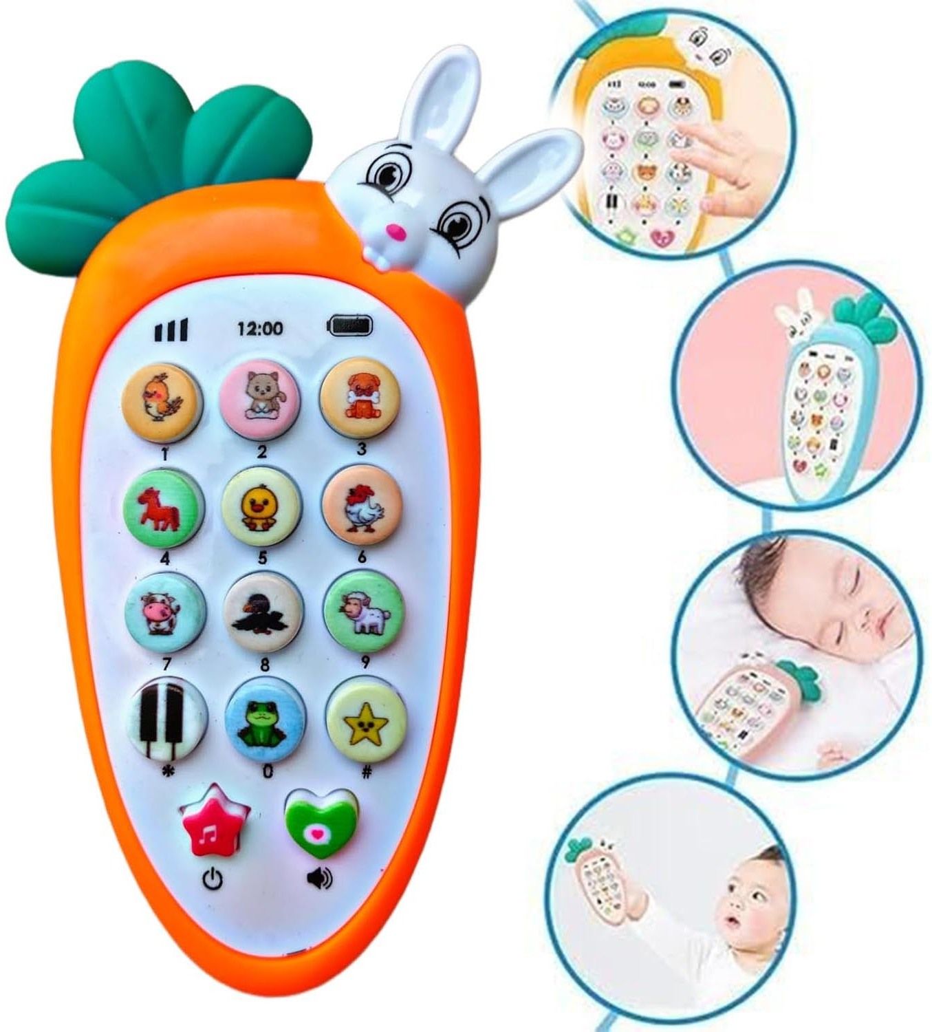 plus shine Baby Intelligent Smart Mobile Musical Sound Toy with Ringtones, Animal Sounds-picture-35