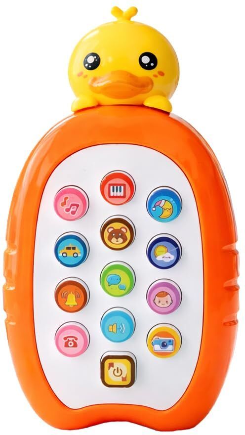 funblast Cute Duck Musical Phone with Light & Sound - Musical Learning Toys for Babies-picture-32