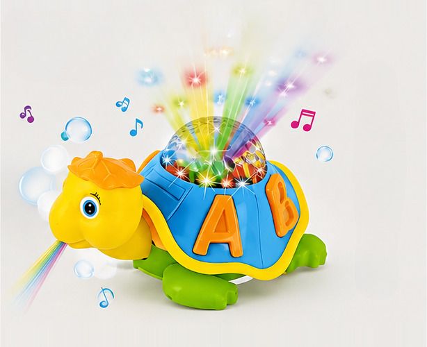 Rotating Happy Turtle Musical Toy with 3-D Light and Sound for Kids-image-48