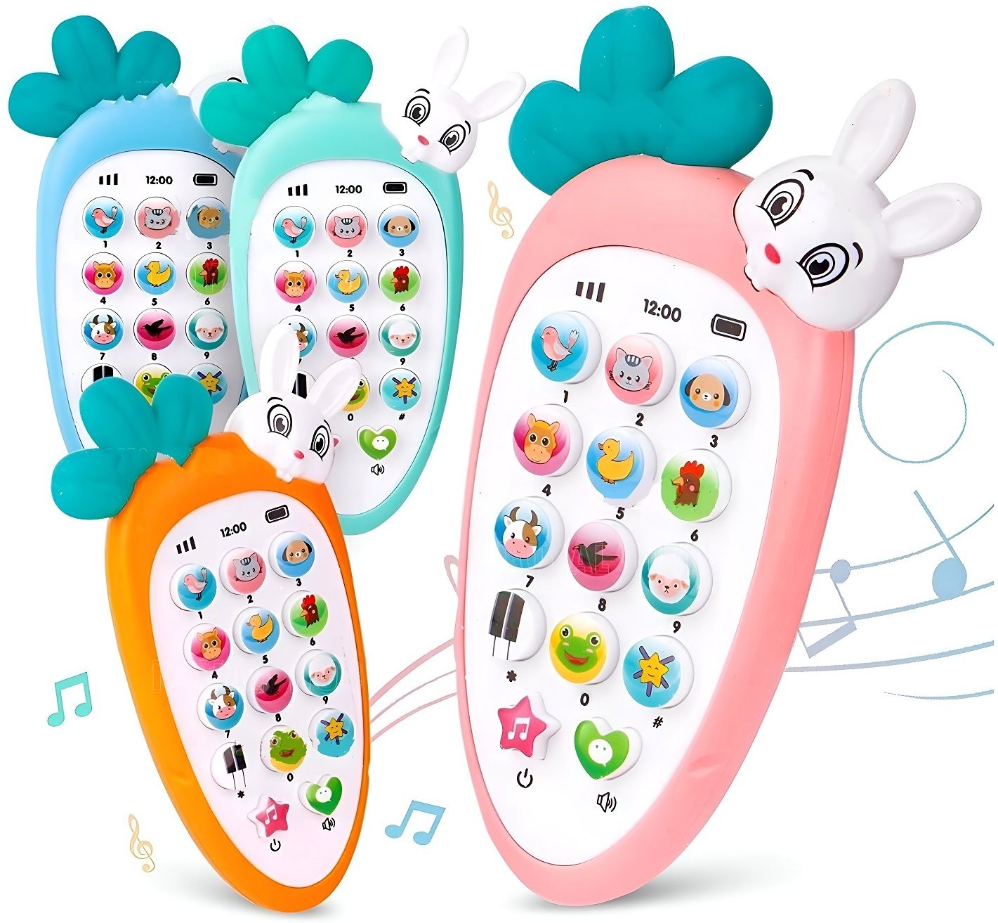 minifairy Mobile Phone Toy for Kids Small Rabbit Phone Toy Musical Toys (Rabbit Phone)-picture-22
