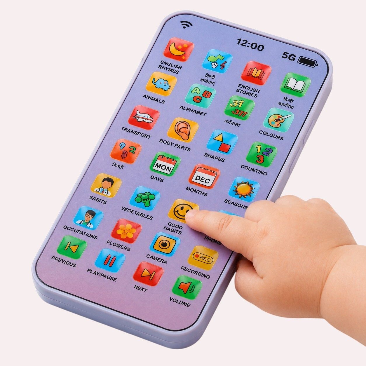 maa momai toys Kids Smartphone Toy with Educational Games and Music-picture-19