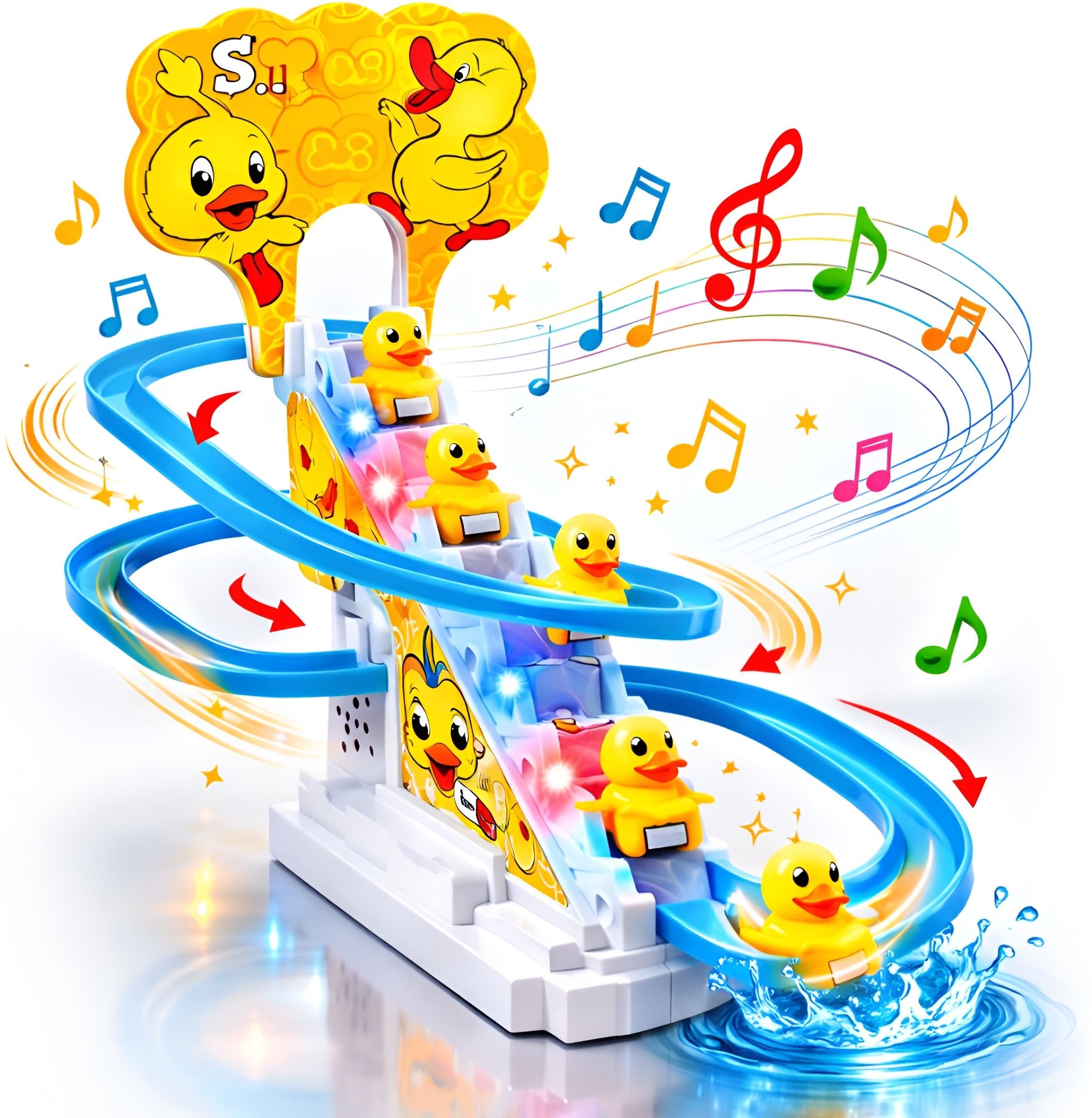 srikash Musical Duck Climbing Track Toy-picture-27