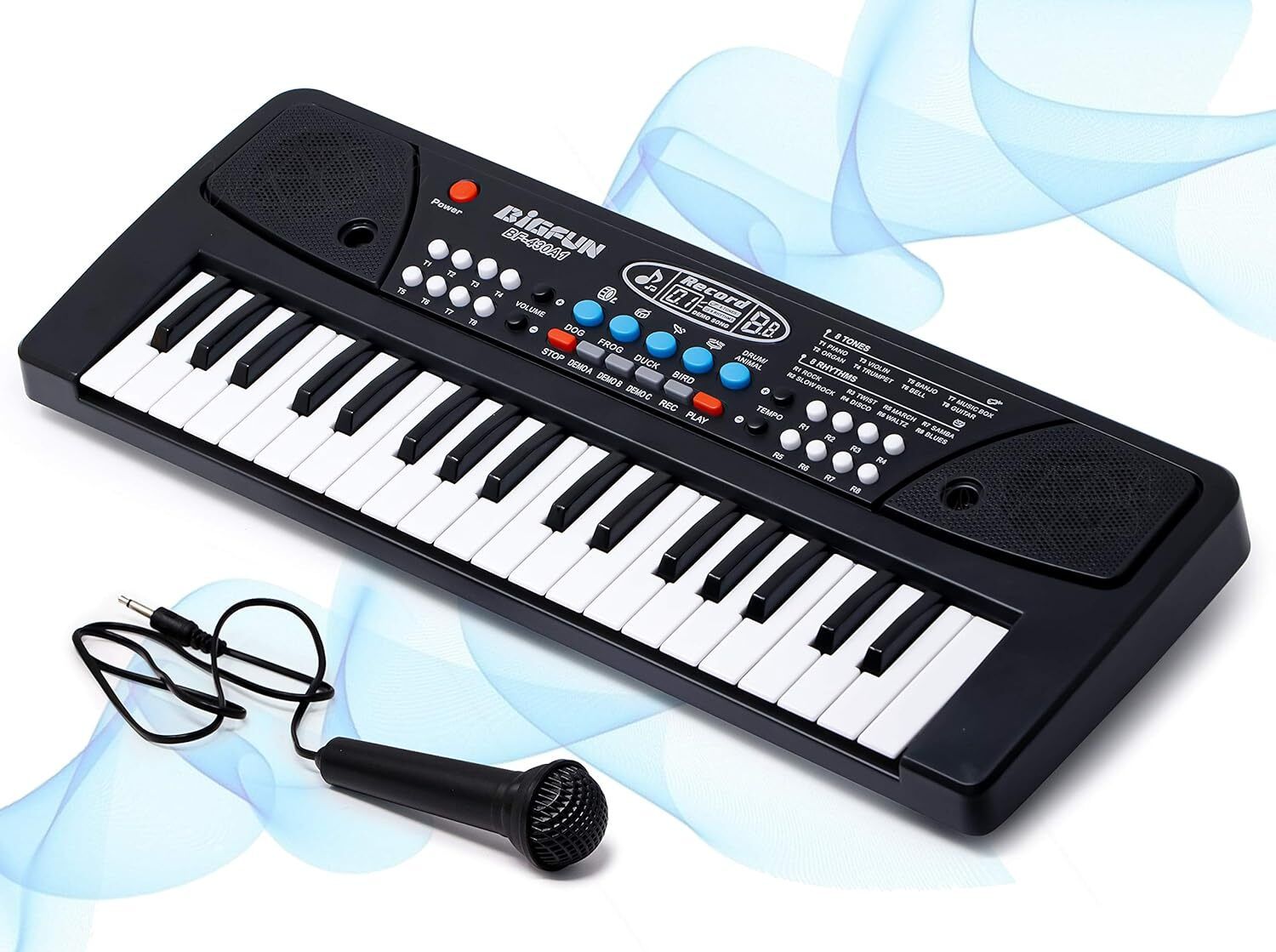khelozz LATEST 37 Key Piano Keyboard Toy for kids DC POWER OPTION + RECORDING-picture-14