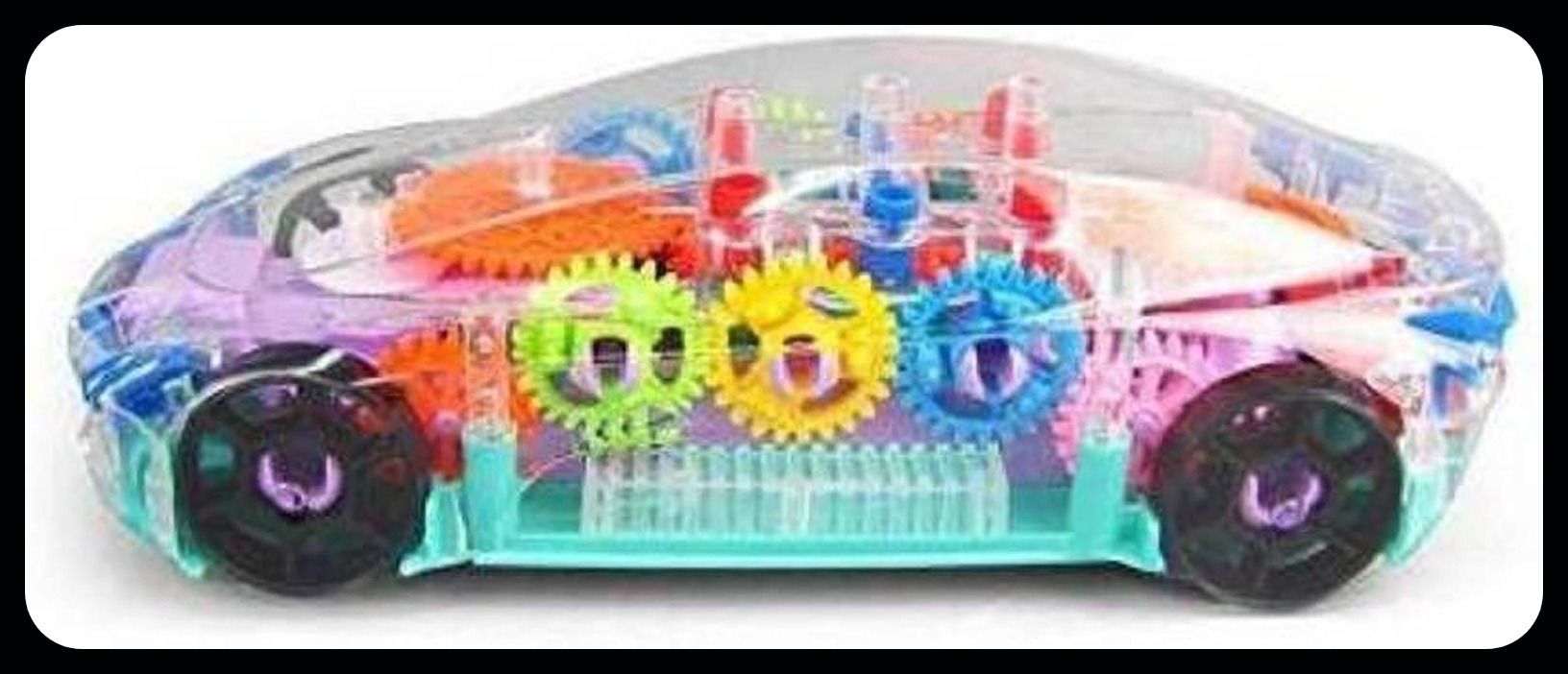 saleoff Transparent Musical Concept Racing Car with 3D Flashing LED Lights for Kids-9-picture-1
