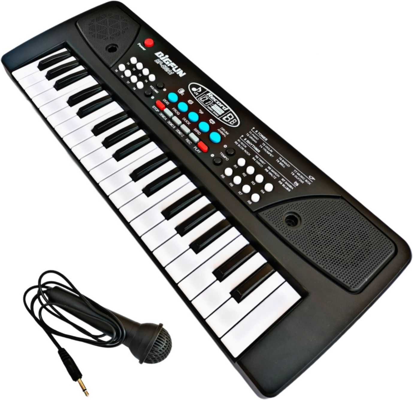 khanji toyz 37 Key Piano Keyboard with USB Dc Power Option, Recording, Mic KST002-picture-26
