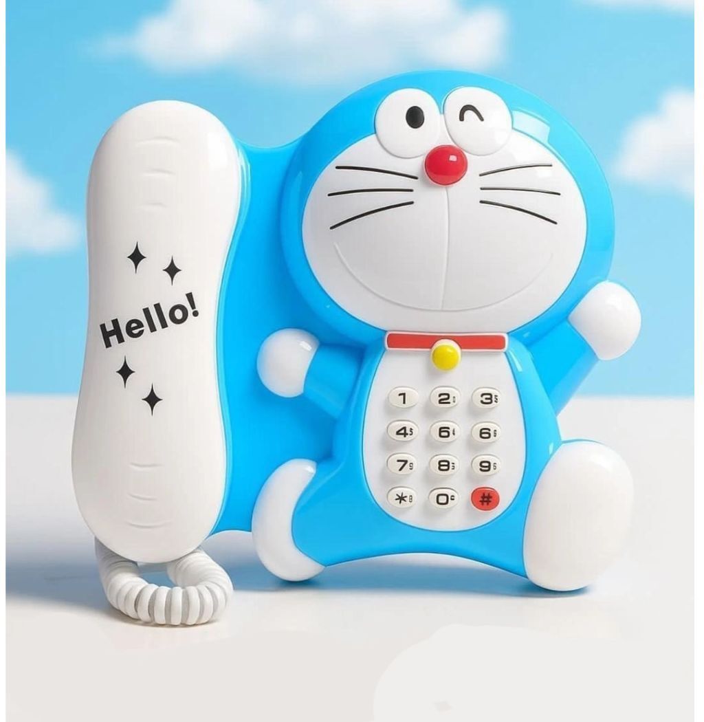 Kids Cartoon Telephone Toy with Sound – Blue Learning Phone for Boys & Girls-image-24