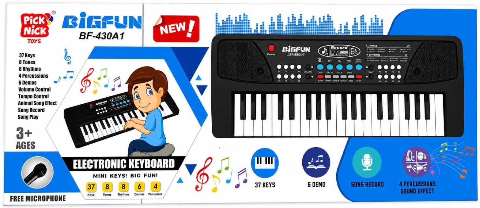 shopadda 37 Keys Electronic Keyboard Piano with Microphone-picture-23