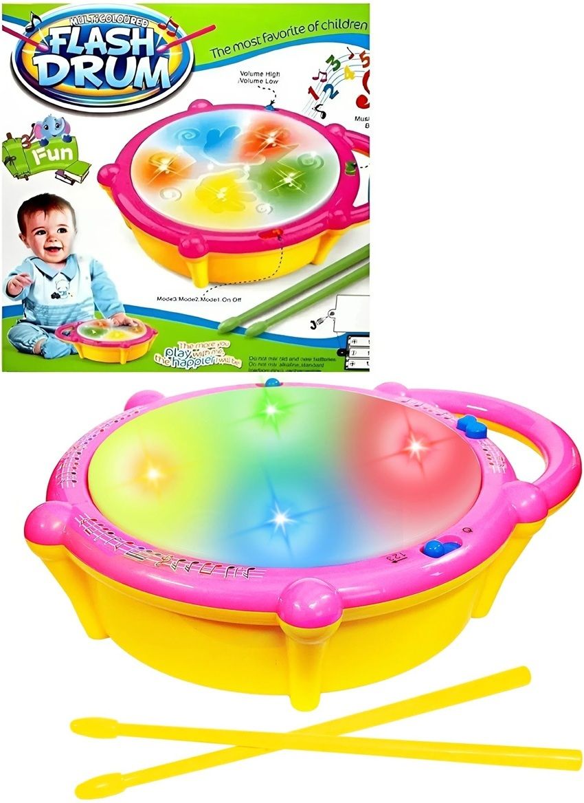 toyplix Bright Kids Percussion Drum Toy for Creative Music Activities-picture-3